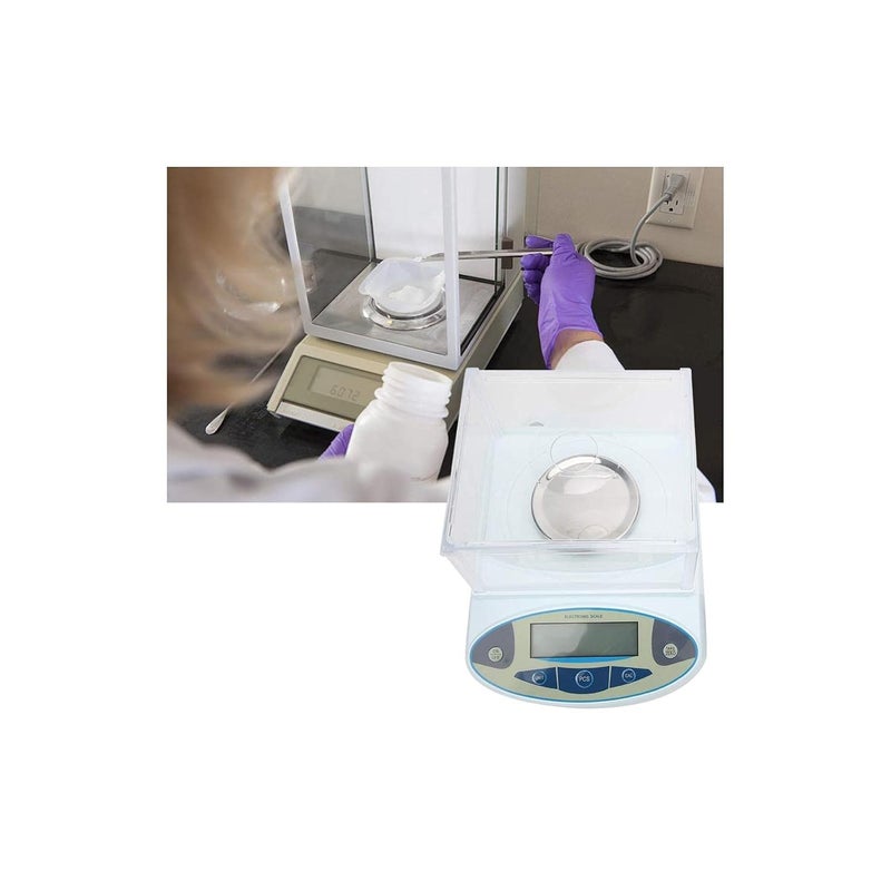 كلاراكو ميزان تحليلي مختبري 200 جرام × 0.0 كلاراكوج، ميزان علمي إلكتروني عالي الدقة 1 ملجم، ميزان مطبخ دقيق رقمي للمجوهرات، ميزان ذهبي بوزن 100 جرام، وزن تقشير، تصحيح ذاتي (أمريكي) - Image 3