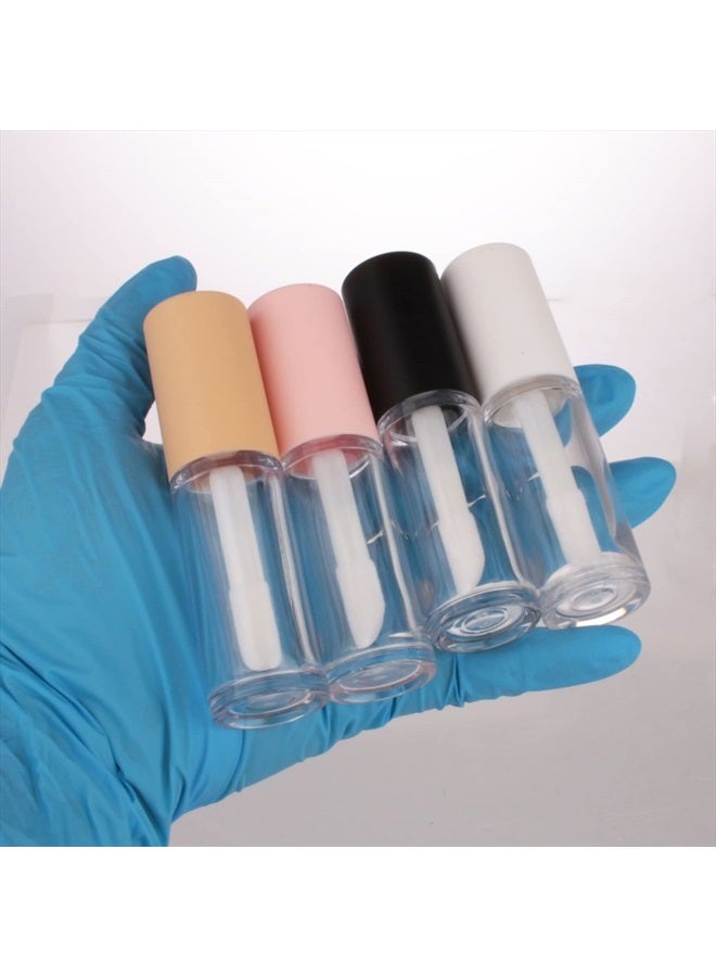 COSIDEA 15PCS Empty PETG big doe foot Wand Lip Gloss Tubes 10ml 0.33 OZ Pink lipgloss Tube with Thick brush Applicator for Castor oil tint DIY concealer tube packing - Image 5