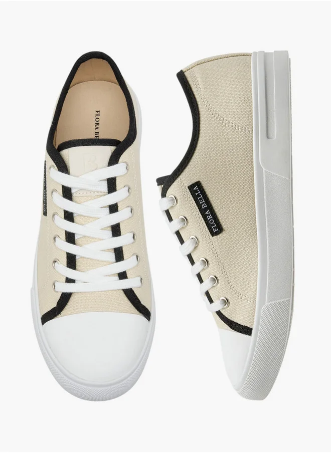 Flora Bella By Shoexpress Logo Detail Lace-Up Sneakers