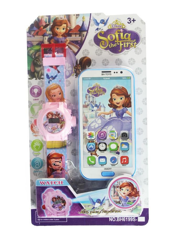 Sofia The First Kids Musical Mobile Phone And Watch Toy - Image 3