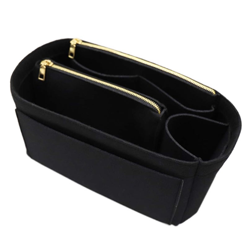 LEXSION Purse OrganizerFelt Bag Organizer Insert Purse Organizer For SpeedyNeverfulToteHandbagShaper 8023 Black L2