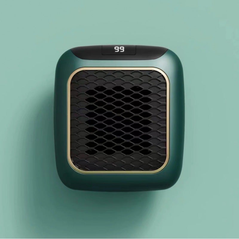 One-piece delivery new small household heater heater mini heater wall-mounted heater thermal artifact Green 