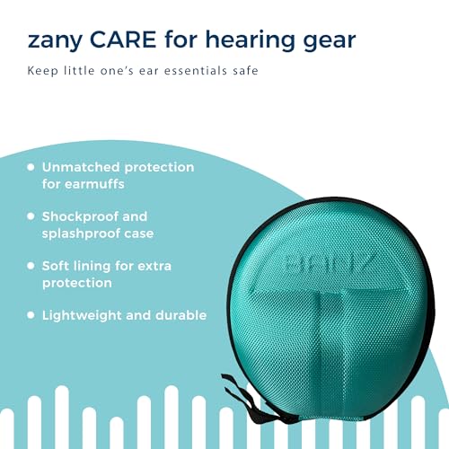 BANZ Baby Earmuffs Case – Premium Protective Hard EVA – Fits Baby Earmuffs and Bluetooth Headphones – Protects Children’s Hearing Gear – Travel Case – Lagoon - Image 3