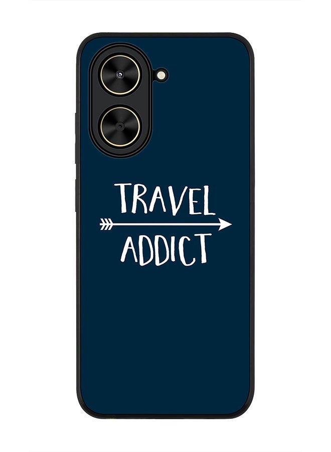 Stylizedd For Xiaomi Poco C71 / Redmi A5 4G Case,Slim fit Camera Protection, Shockproof Thin Phone cover  - Travel Addict
