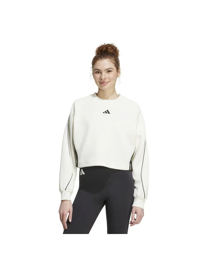 adidas W Stadium Swt White Training Sweatshirts For Women XS