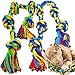 SHARLOVY XL Indestructible Dog Toys for Aggressive Chewers Large Breed Durable Dog Chew Toy Large Dog Toys for Large Dogs Safe and Long Lasting Puppy Teething Chew Toys Cotton Dog Rope Toys for Medium Dogs - Image 3