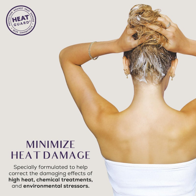 SUTRA Heat Guard Hair Shampoo for Frizzy, Dry & Damaged Hair - Thermal Protecting Shampoo Hydrates, Protects & Repairs Against Heat with Hyaluronic Acid - Anti-Frizz Haircare Products - Image 2