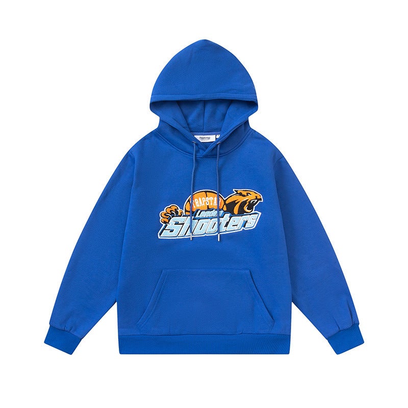 Trapstar Blue Tiger Towel Hoodie  Casual Pants 8833 blue sweatshirt 