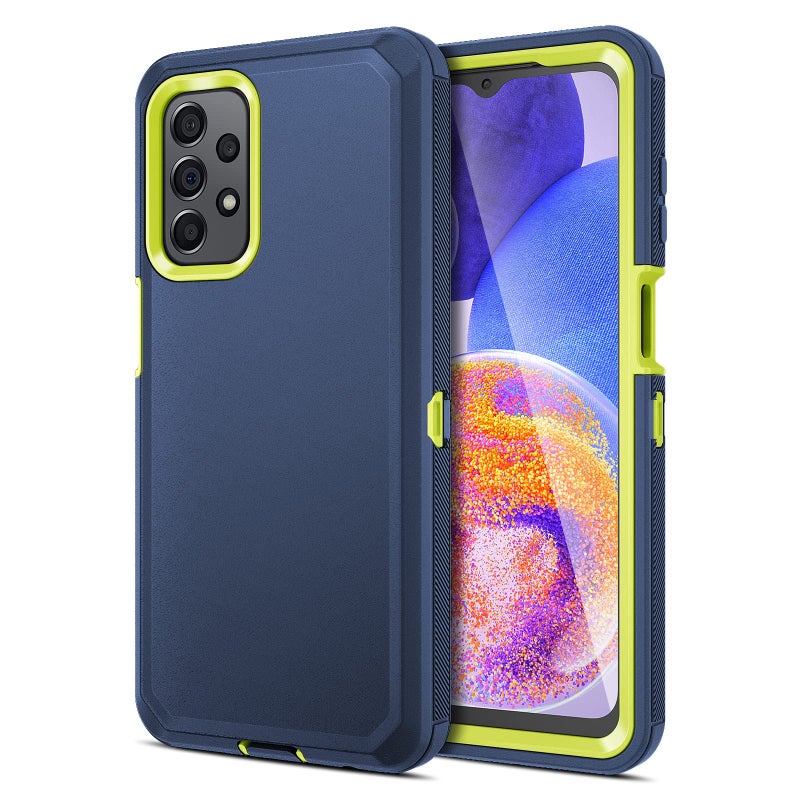 Jiunai for Samsung A23 Case, Shockproof Anti-Dust Heavy Duty Protection Tough Rugged Dual Layer Raised Edge Outdoor Protective Phone Case for Samsung Galaxy A23 5G 2022 (NOT for UW) Blue - Image 1