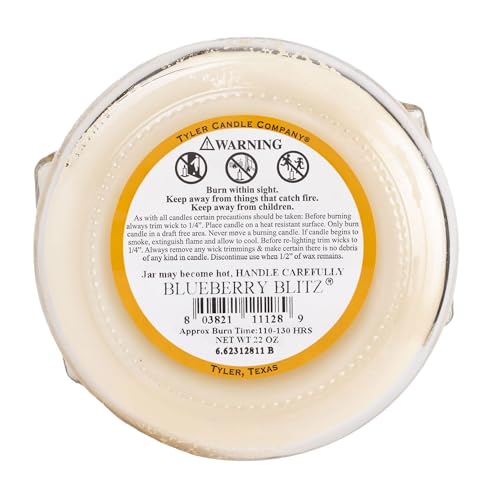 Tyler Candle Prestige Collection 22oz Two Wick Blueberry Blitz Scent (22 Oz.) (22 Oz.) - Image 4