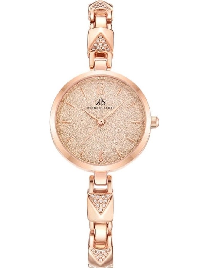KENNETH SCOTT Women's Analog Display Watch With Rose Gold Stainless Steel Strap - K23507-RBKK - Image 2