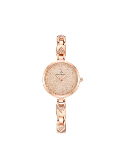 KENNETH SCOTT Women's Analog Display Watch With Rose Gold Stainless Steel Strap - K23507-RBKK