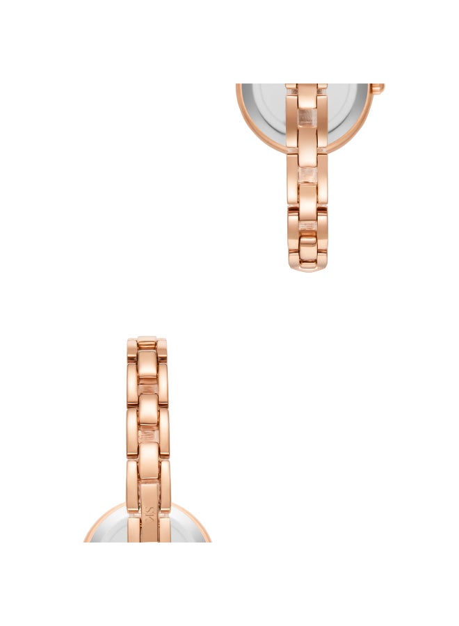 KENNETH SCOTT Women's Analog Display Watch With Rose Gold Stainless Steel Strap - K23507-RBKK - Image 5