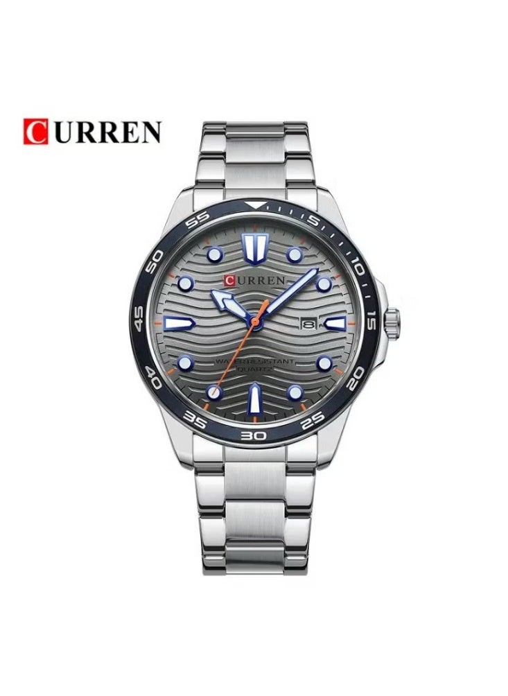 CURREN CURREN 8450 Top Luxury Brand Original Men's Quartz Watch Fashion Steel Strap Casual 30M Waterproof  - Image 1