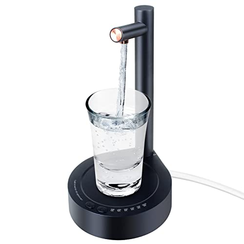 Keweis Desktop Water Bottle Dispenser, Keweis Portable Electric Water Bottle Pump Countertop for 5 Gallon & Universal Bottles, USB Charging Automatic Water Jug Dispenser for Bedside, Home, Office, Outdoor - Image 1