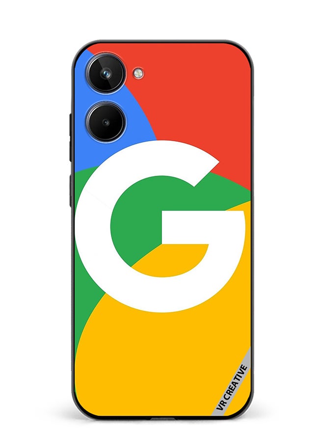 VR CREATIVE Protective Case Cover For Realme 10 Google Logo Design Multicolour - Image 1