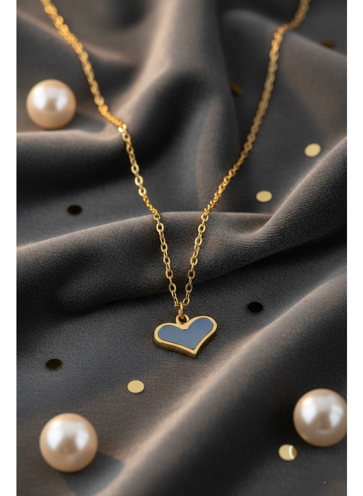 فلافي سلسلة حريمي بدلاية قلب بلون أزرق فاتح – تصميم أنيق - Image 2