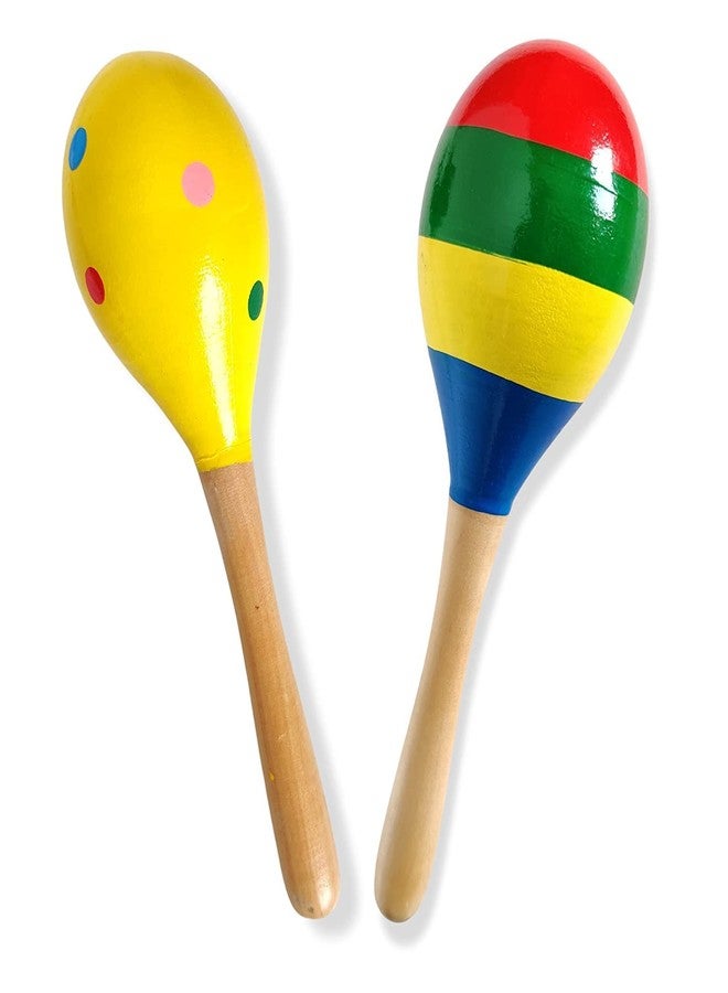 BAALVE™ Wooden Toy | Egg Shaker Rattle Toys for Kids | Eco-Friendly Toy | Baby Sensory Toys for 0+ Months | Hand Puppets for Kids | Perfect for Baby Gift - Pack of 2(Random Colours). - Image 1