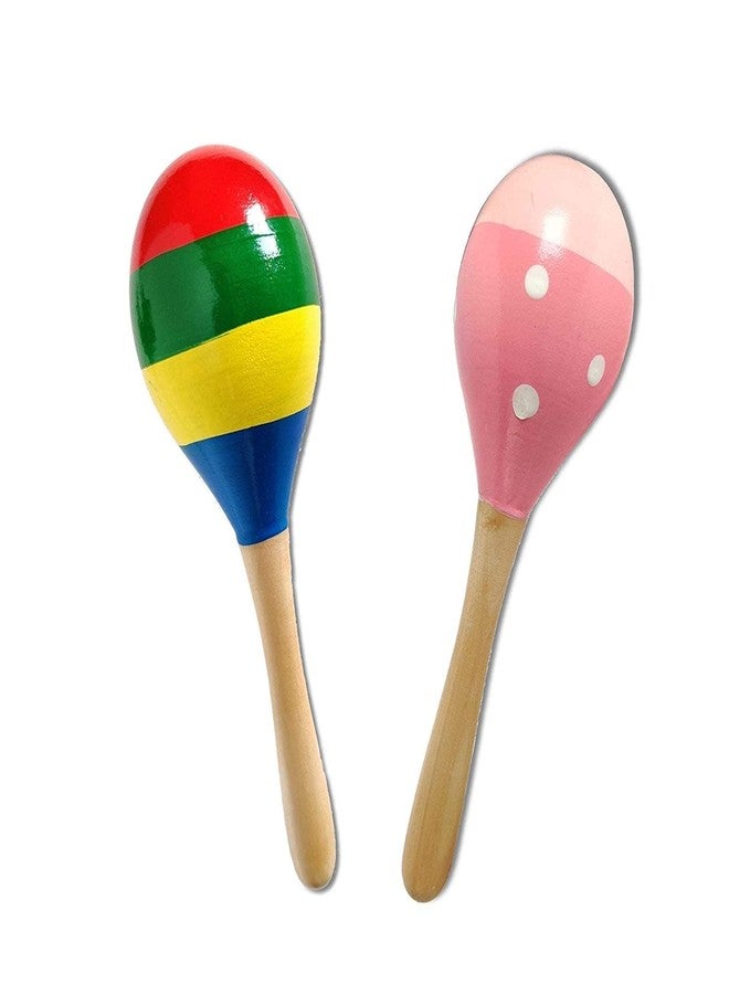 BAALVE™ Wooden Toy | Egg Shaker Rattle Toys for Kids | Eco-Friendly Toy | Baby Sensory Toys for 0+ Months | Hand Puppets for Kids | Perfect for Baby Gift - Pack of 2(Random Colours). - Image 3