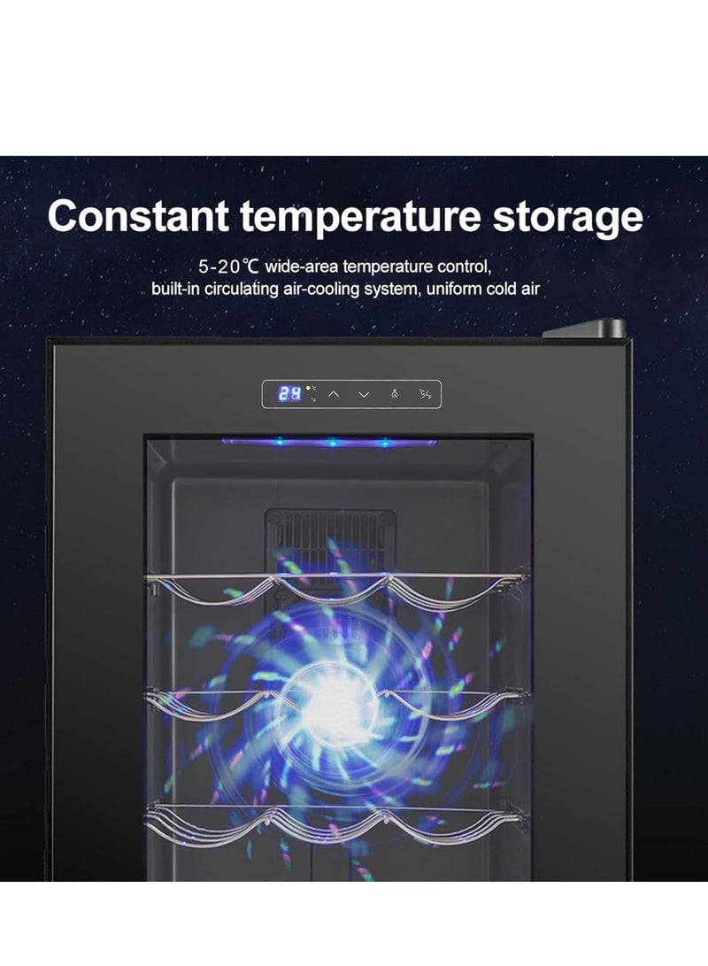 Vparty 23 Bottle Cooler Refrigerator Professional Compressor, Stainless Steel & Tempered Glass, Freestanding for Home, Kitchen, or Office (66L-23 Bottles)  - Image 2