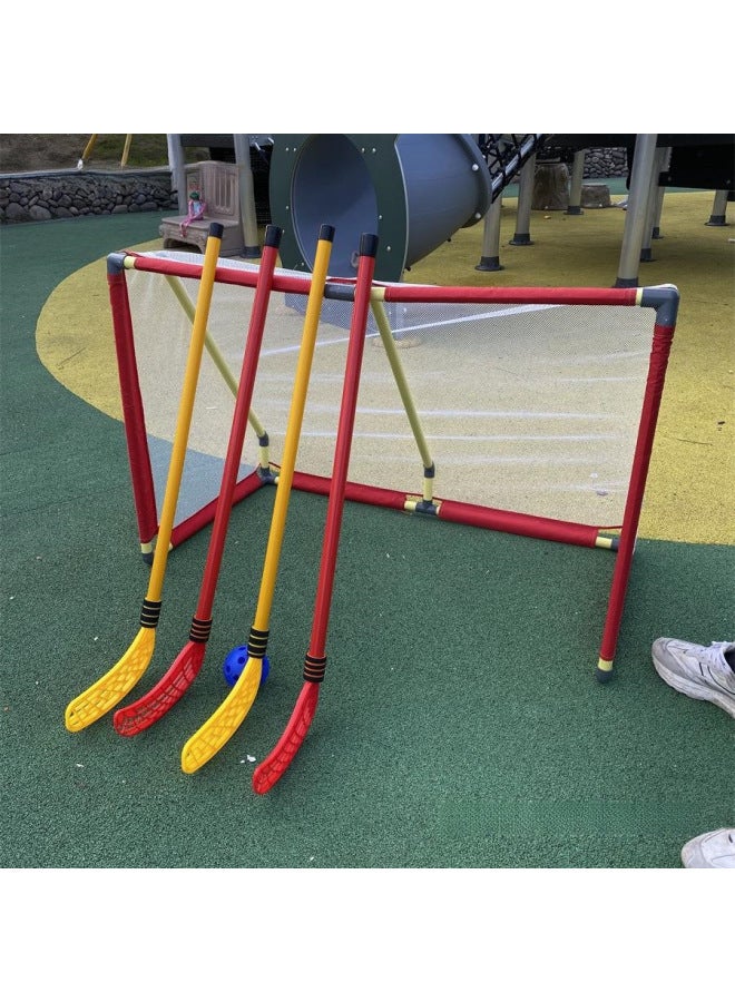 System Parent-child Training Toys Outdoor Children's Stick Ball Interactive Sports Hockey Sports Feeling Hockey Sports Sports Sports-Color:10 9cm Balls