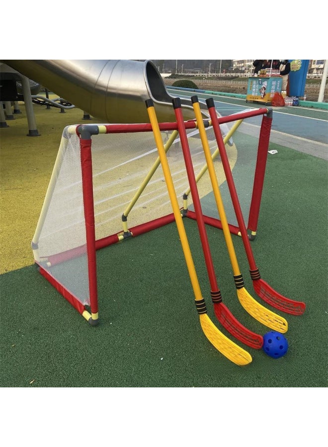 System Parent-child Training Toys Outdoor Children's Stick Ball Interactive Sports Hockey Sports Feeling Hockey Sports Sports Sports-Color:10 9cm Balls