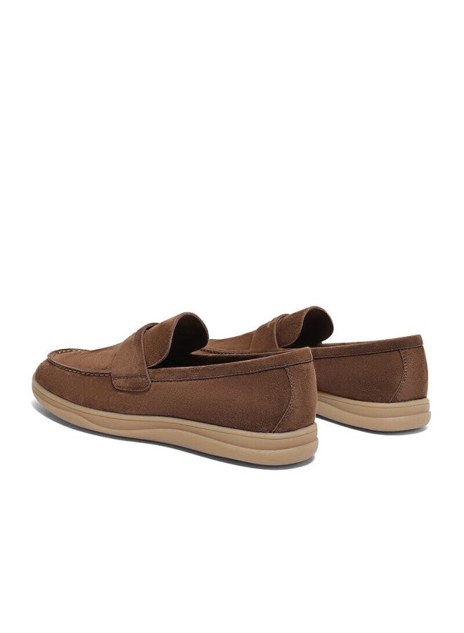 Senda a Casual Leather Shoes For Men, Same Style As In Shopping Malls, Slip-on Flat Shoes K1p02bm4, Brown, Size 40 - Image 2
