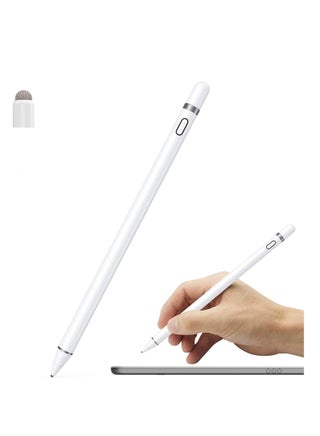 Active Stylus Pen White/Black 1.45mm fine Tip for iPad Apple iPhone Samsung Tablets, on iOS and Android Capacitive Touchscreen, Take-Note Hand-Written Draw no lags Skipping,Rechargeable, KECOW - pzsku/ZB9D190FB16FFE798DCCDZ/45/_/1701340299/aa37ab43-e152-4108-9c82-69dc155fac85