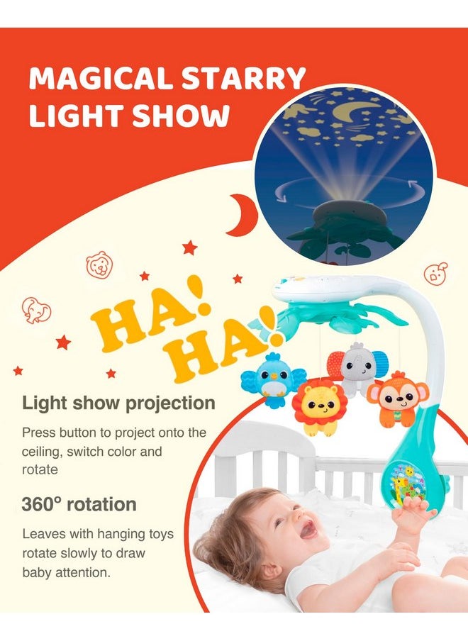 KiddoLab New 2025 Model, Baby Crib Mobile with Volume Control, Universal Crib Attachment, Relaxing Music, Ceiling Light Projector with Stars & Animals, and Timer - Ideal Nursery Toy for Babies 0+  - Image 3