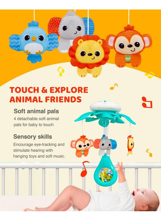 KiddoLab New 2025 Model, Baby Crib Mobile with Volume Control, Universal Crib Attachment, Relaxing Music, Ceiling Light Projector with Stars & Animals, and Timer - Ideal Nursery Toy for Babies 0+  - Image 4