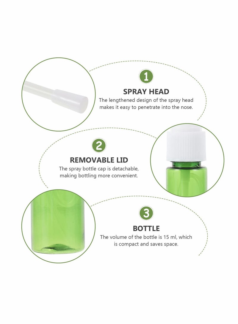 Y&D 10Pcs Empty Nasal Spray Bottles 20ml Fine Mist Throat Sprayer Rhinitis Dispenser Refillable for Home Outdoor Travel Use Style 2  - Image 2