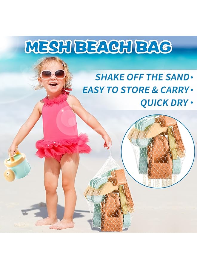 KASTWAVE Beach Toys For Toddlers With Mesh Bag，Sand Toy Sets Include Shovel Bulldozer Animal Dinosaur And Watering Can Molds，Ideal Outdoor Travel Toys Gifts For Baby Boys Girls Age 3 4 5 6+ - Image 4