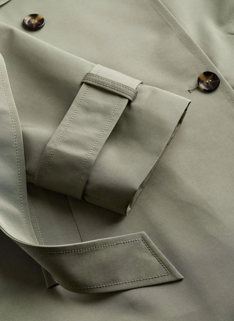 اتش اند ام Double Breasted Trenchcoat