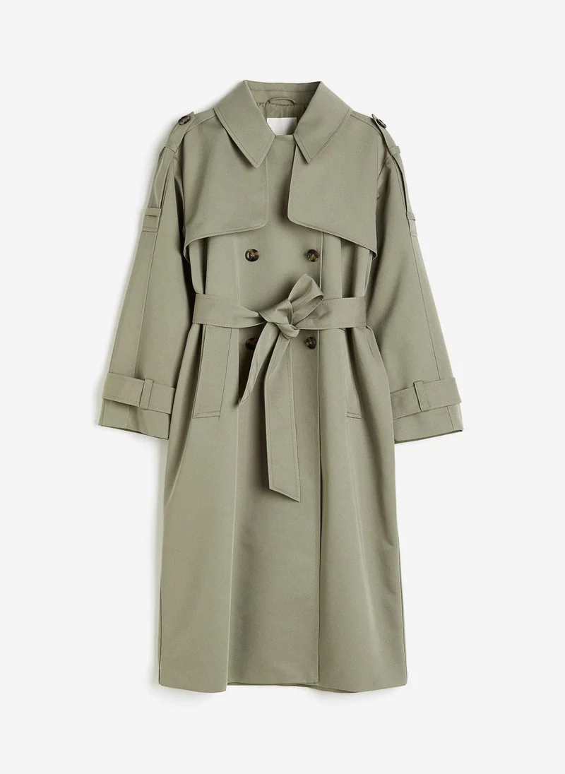 اتش اند ام Double Breasted Trenchcoat