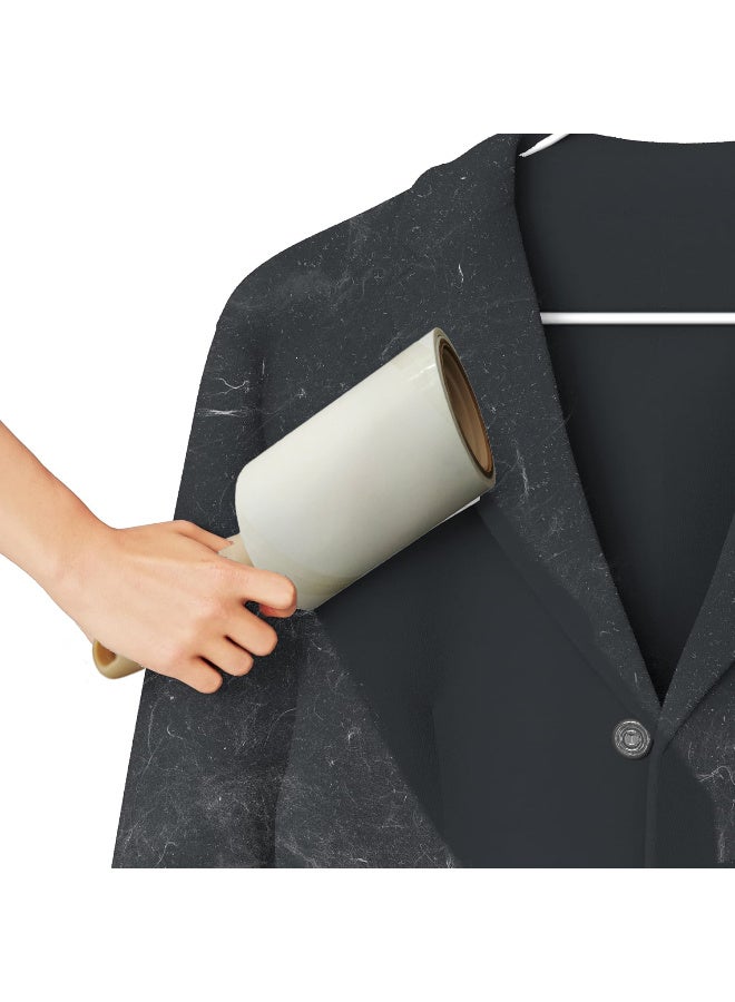 Multifunctional Lint Roller with 4 Extra Refill Sticky Rolls to Remove Fibrous Lint Animal Hairs from Clothes - Image 3