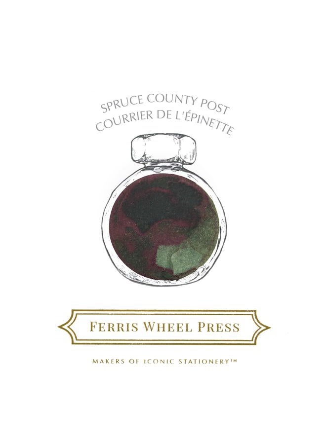 Ferris Wheel Press حبر قلم الحبر، مجموعة حبر يومية، أخضر شجرة التنوب، 38 مل - Image 2