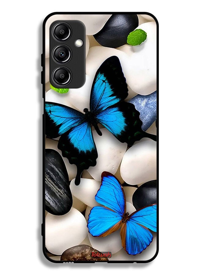 Tolwak Samsung Galaxy A14 5G Protective Case Cover Butterflies On Stones - Image 1