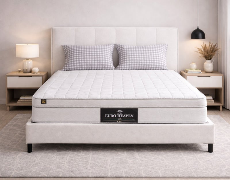 Rexal Home Euro Heaven 30 CM Premium Pocket Spring Mattress 190 x 90 Gel Infused Memory Foam High Resilience Foam Medium Firm Pressure Relief Low Motion Transfer - Image 1