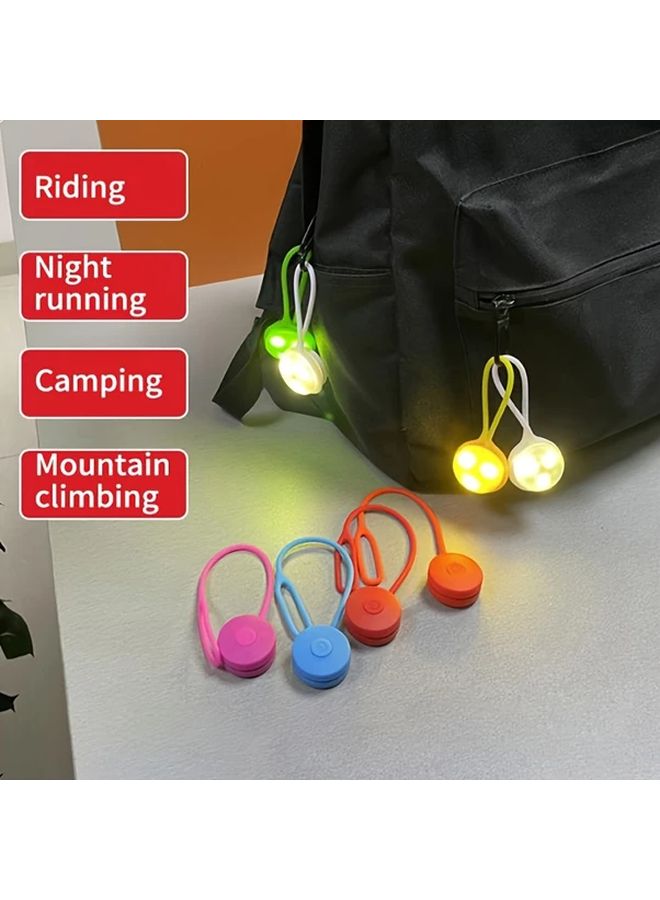 Yellow LED Backpack Light Battery Powered Safety Light for Night Running Walking - Image 2