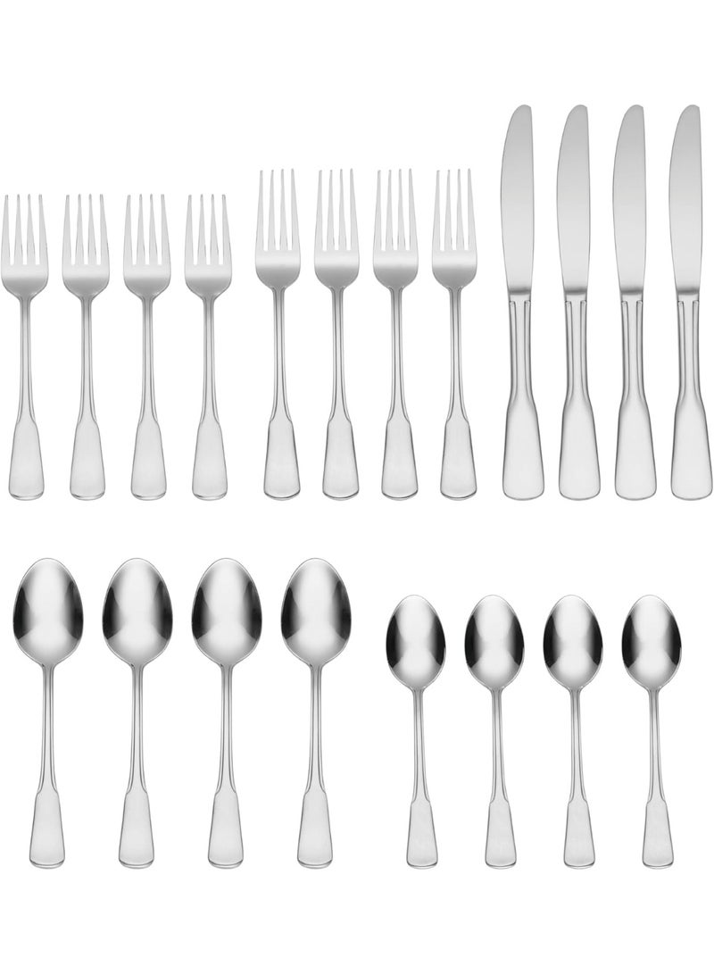 Oneida Colonial Boston 20-Piece Flatware Set, Service for 4, Silver - Image 3