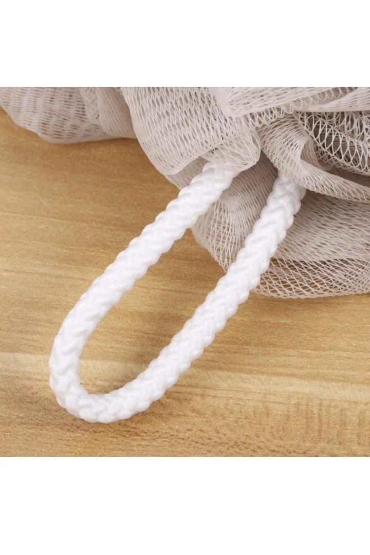 نقطة التسوق إسفنجة استحمام، ليفة استحمام، 60 جرام، شبك، ربطات شعر، ليفة استحمام، ليفة استحمام للجسم، 3 قطع - Image 4