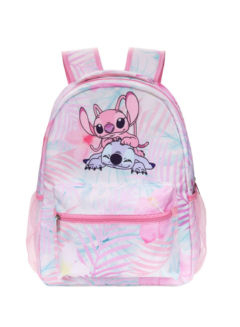 ستيتش حقيبة ظهر ستيتش كارتونية لطلاب المدارس الابتدائية والثانوية، مقاس 30*40*17 سم + حقيبة غداء 21*26*11 سم + حقيبة أقلام - Image 2