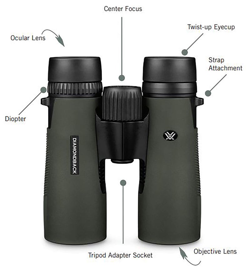 Vortex Optics Diamondback Roof Prism Binoculars 10x42 - Image 5