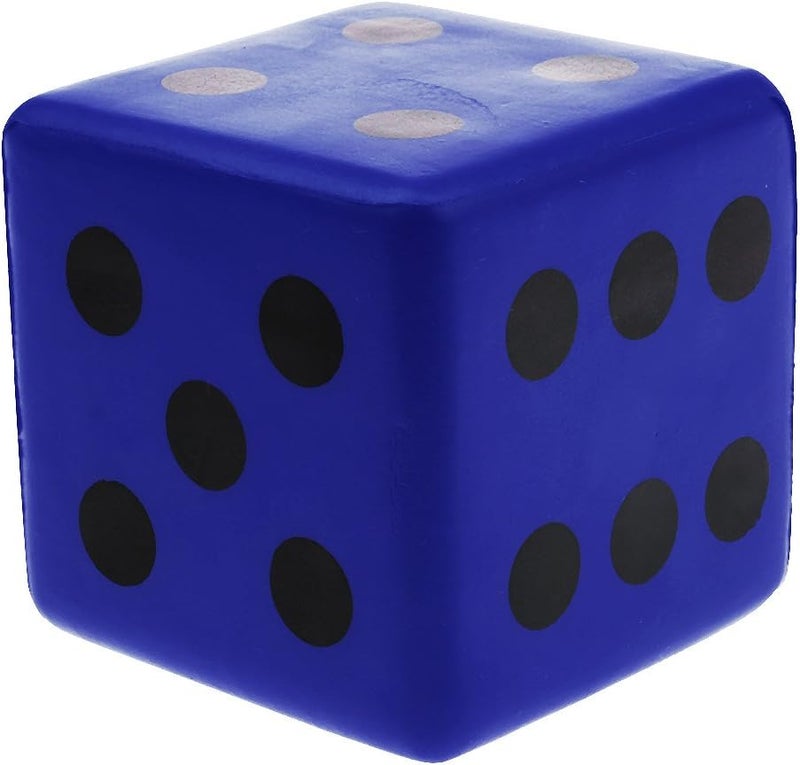 klarako Sponge Dice, Foam Dice Playing Spot Dice Large Dice  Blue - Image 3