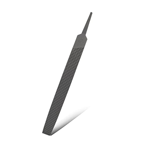 Bivethoi 6 Inch Flat Medium Cut File, High-Carbon Steel Double Cut Teeth Single Hand File Without Handle Suitable for Wood, Metal, Sharpening - Image 1