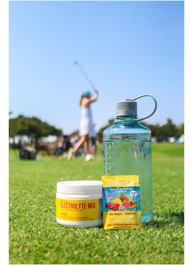 Dr. Price's Vitamins - Electrolytes Powder No Sugar - Electrolyte Mix - Hydration Drink - Keto Electrolytes - Fasting Electrolytes - Water Enhancer, No Tablets, Non-GMO, Gluten Free, Sports Drink - 90 Servings Tropical - Image 1