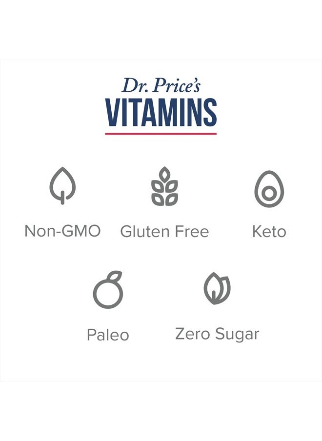 Dr. Price's Vitamins - Electrolytes Powder No Sugar - Electrolyte Mix - Hydration Drink - Keto Electrolytes - Fasting Electrolytes - Water Enhancer, No Tablets, Non-GMO, Gluten Free, Sports Drink - 90 Servings Tropical - Image 1