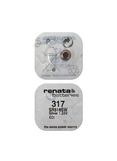 Renata Renata 317 Watch Battery (SR516SW), Silver Oxide 1.55V Battery, Pack of 10 Batteries  - Image 3