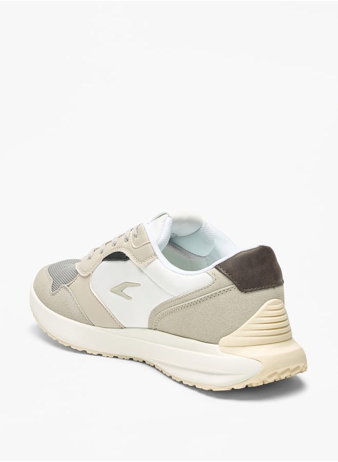 Dash Colourblock Walking Shoes with Lace-Up Closure  - Image 2