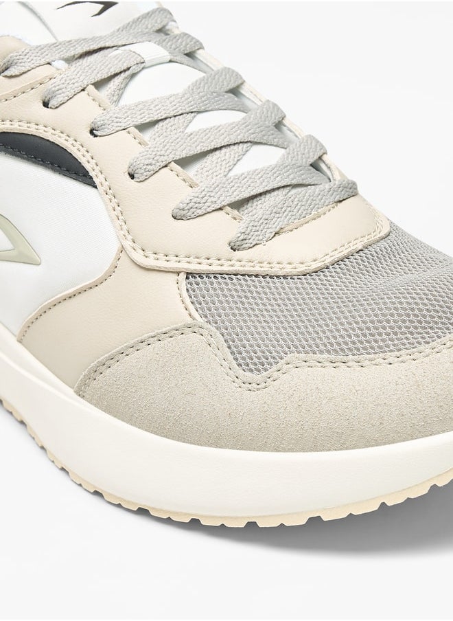 Dash Colourblock Walking Shoes with Lace-Up Closure  - Image 5